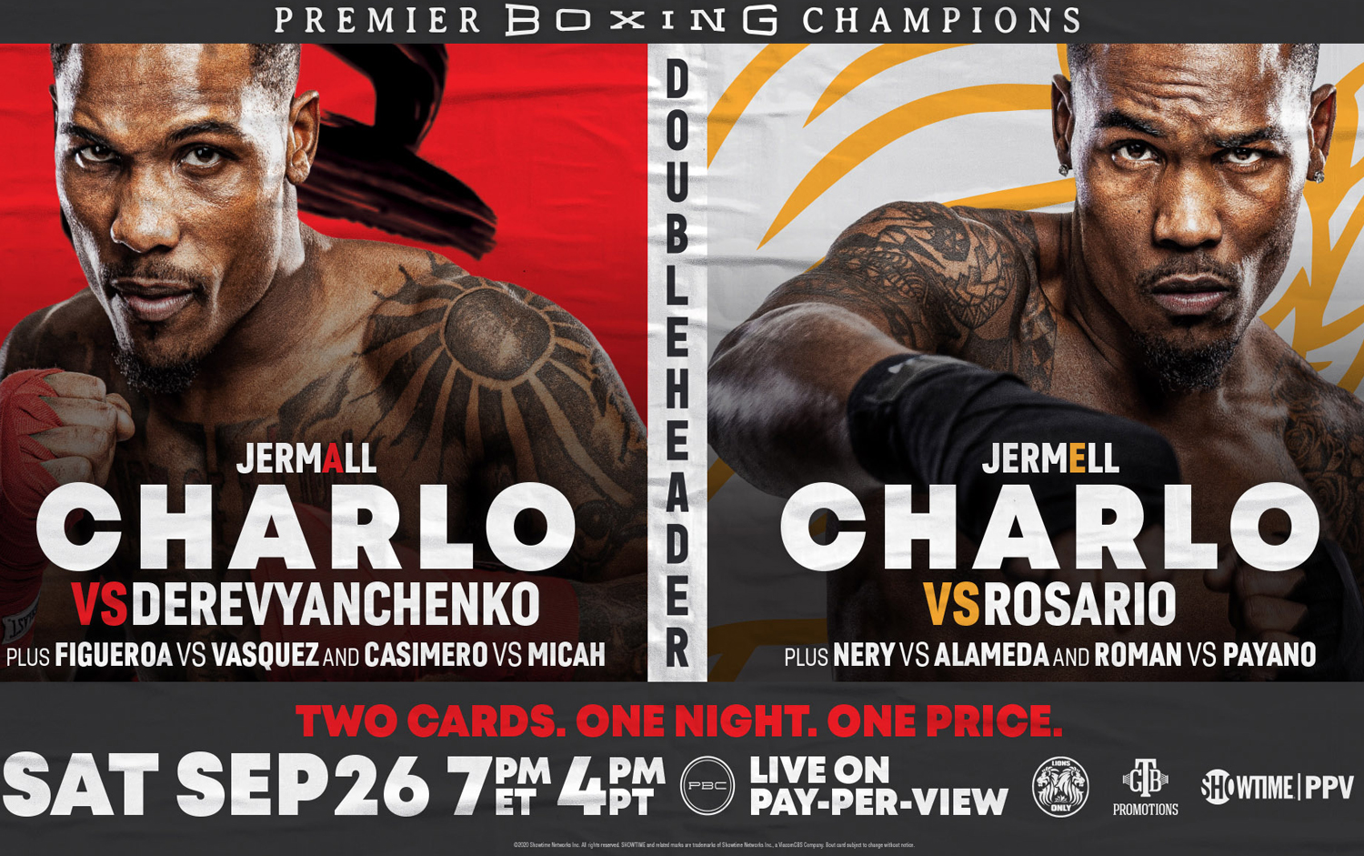 Showtime PPV® Star Constellation presented by PBC and TGB – 2 Cards – 1 night