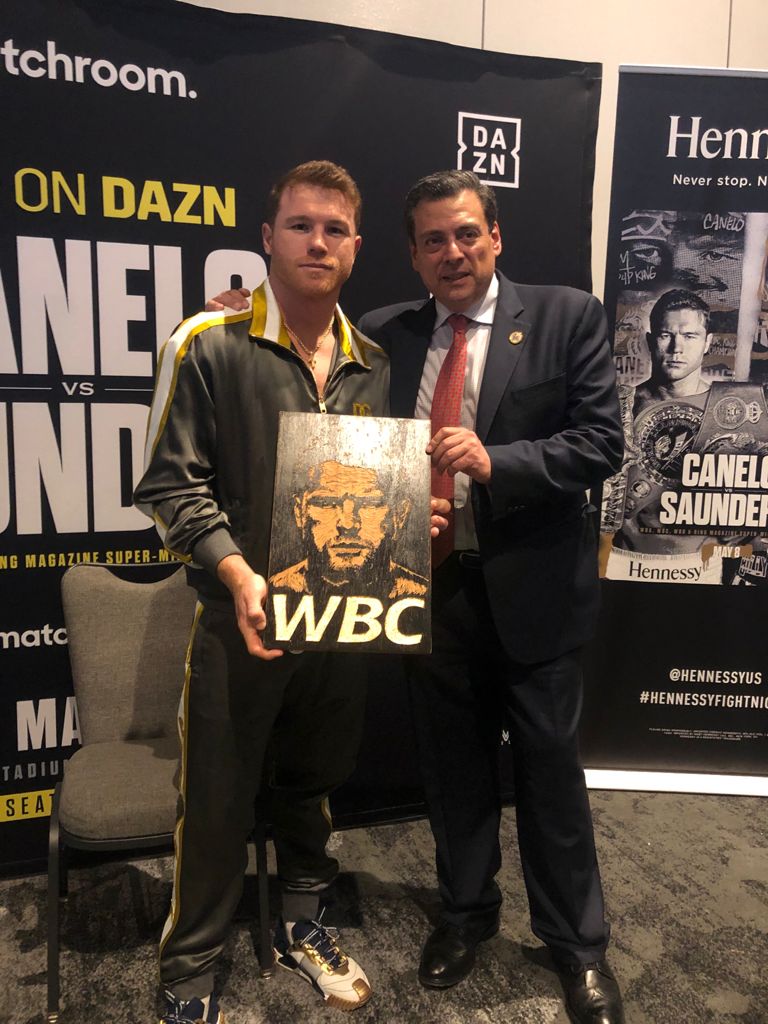 Canelo & Billy Joe Saunders Meet at the Final Press Conference | Boxen247.com
